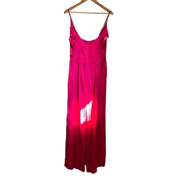 NWT! Missguided satin wrap front strappy jumpsuit - Picture 8 of 13